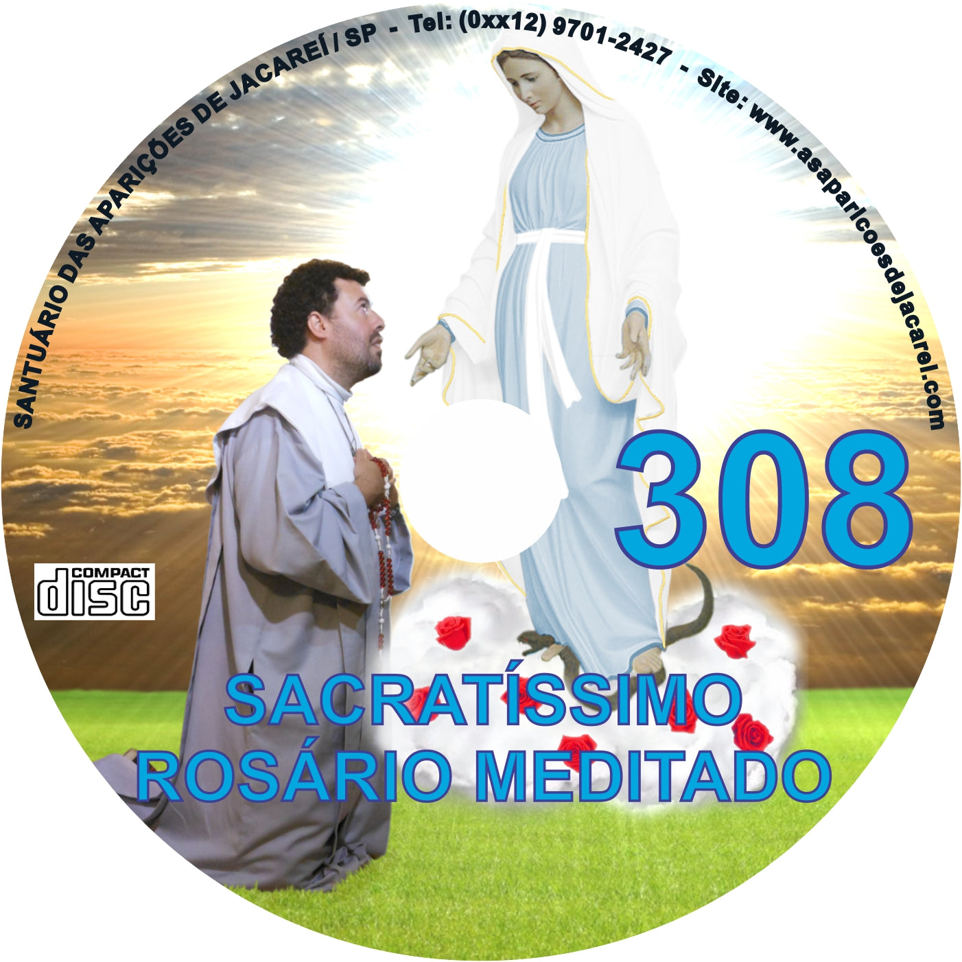 CD Rosário Meditado 308 CD Rosário Meditado 308